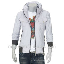 White short men slim fit coat jacket